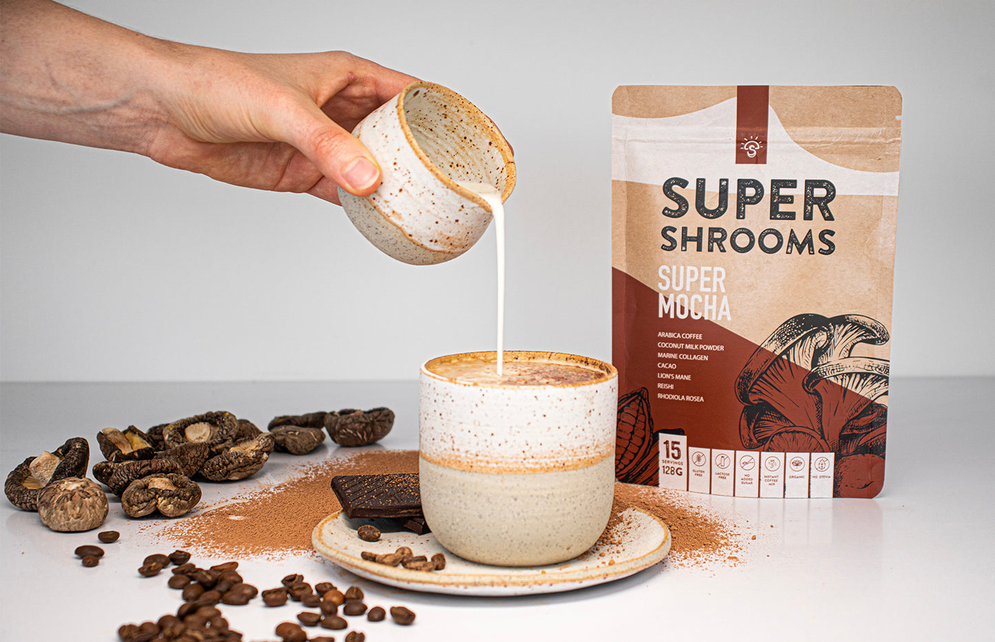 Super Shrooms Super Mocha Arabica Coffee